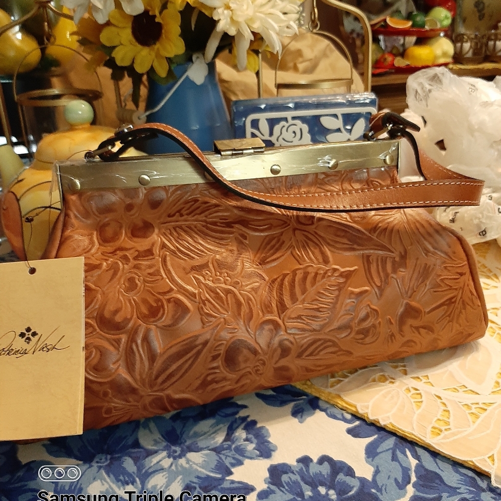 Patricia Nash Ferrara Frame Handbag